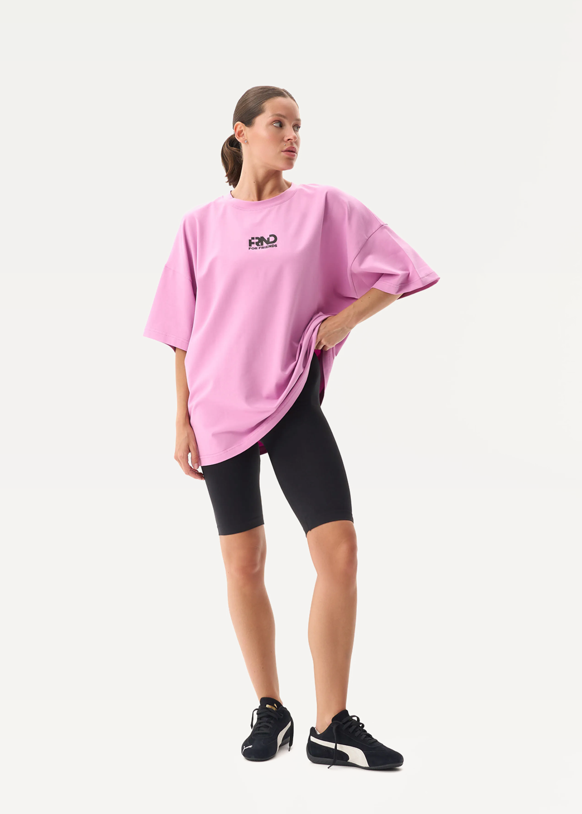 Футболка FRND FOR FRIENDS Volume женская лавандово-розового цвета