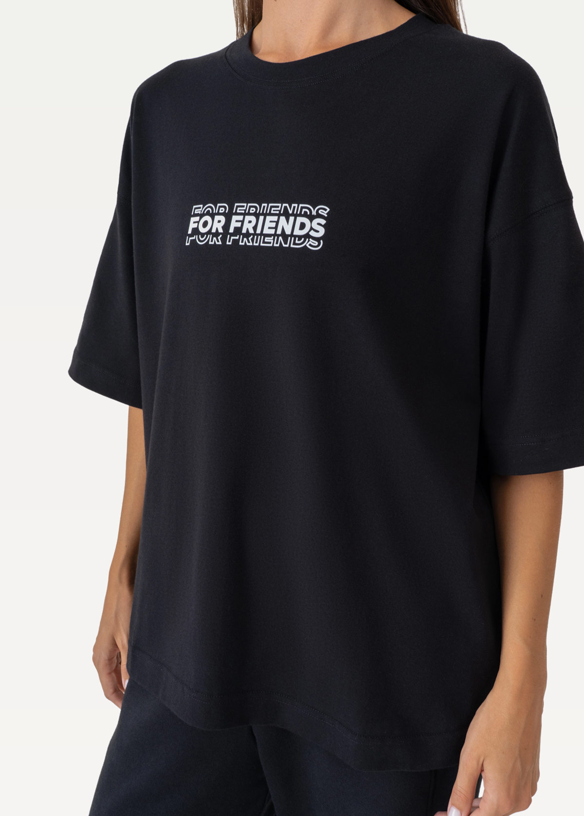 Футболка FRND FOR FRIENDS Adore женская черного цвета