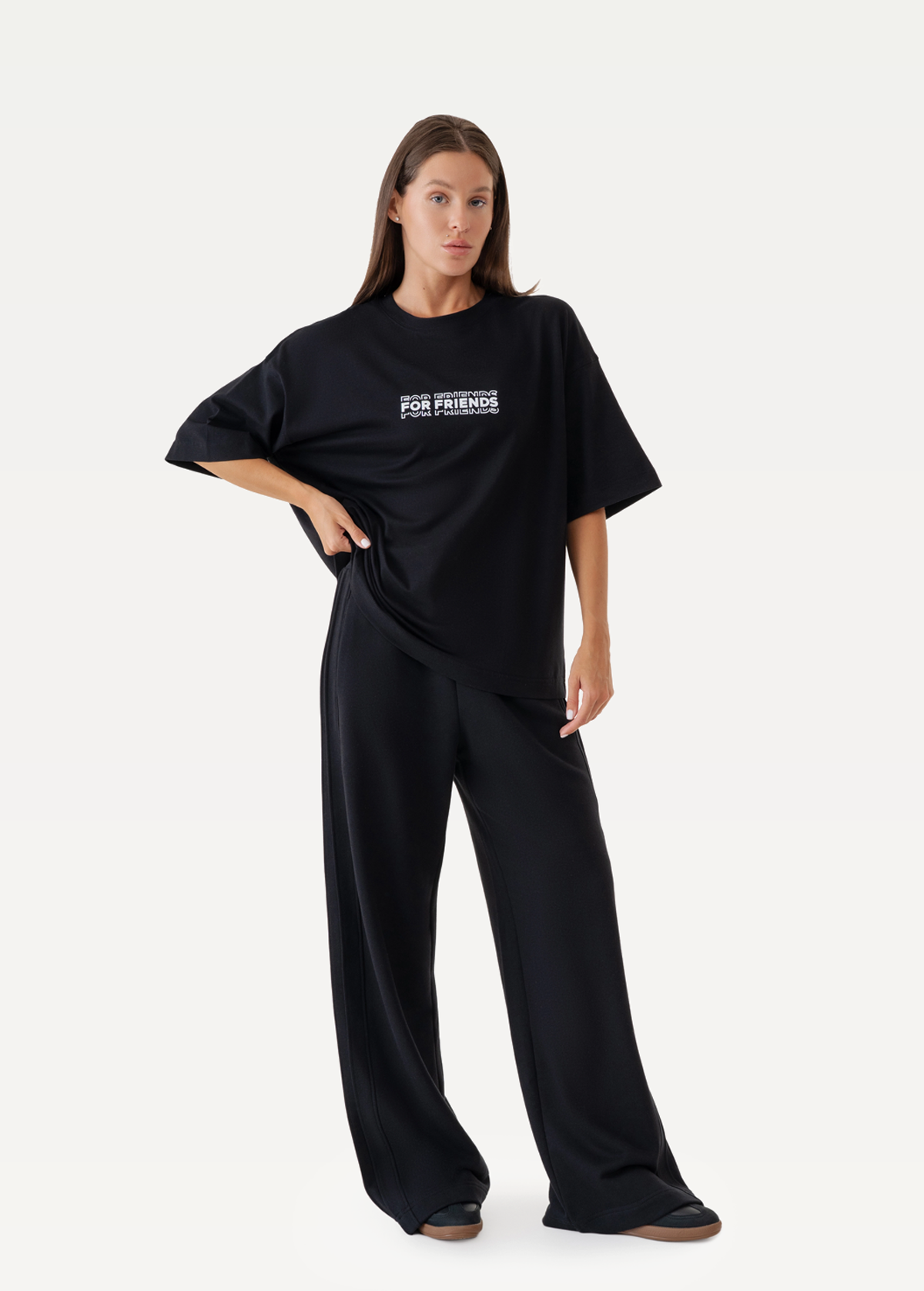 Футболка FRND FOR FRIENDS Adore женская черного цвета