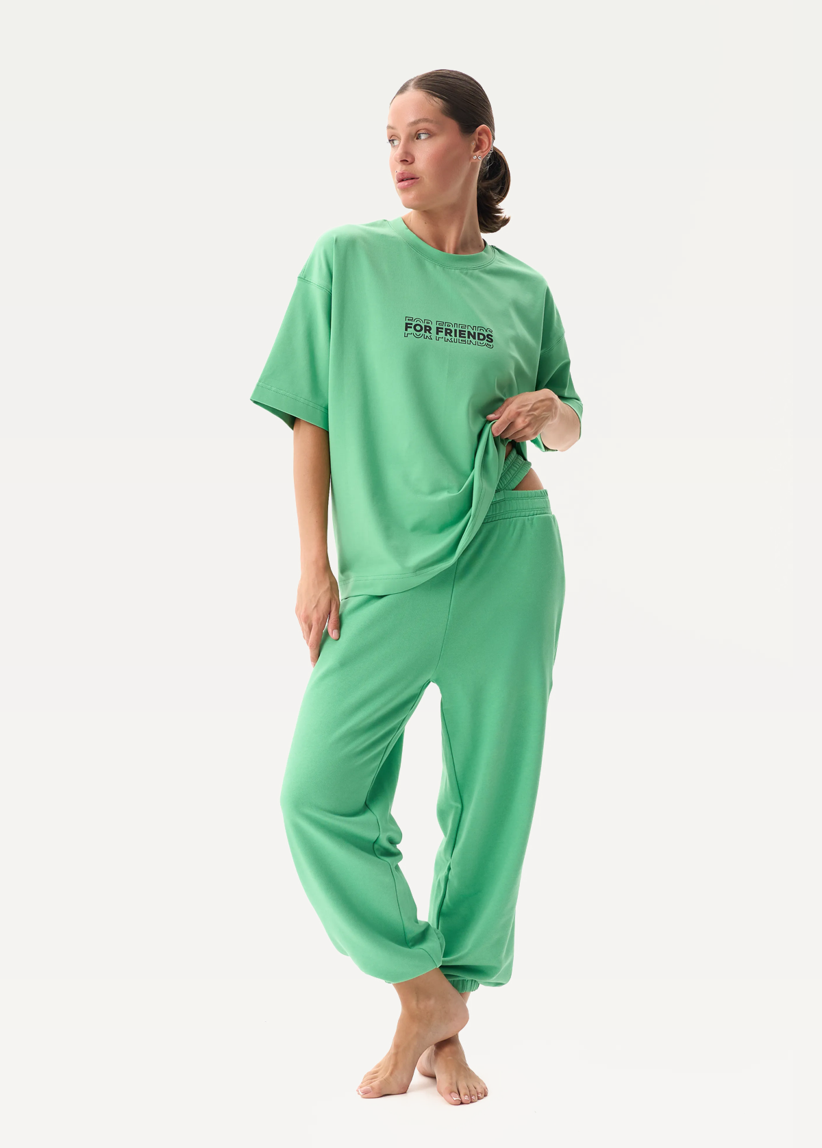 Футболка FRND FOR FRIENDS Adore жіноча зеленого кольору