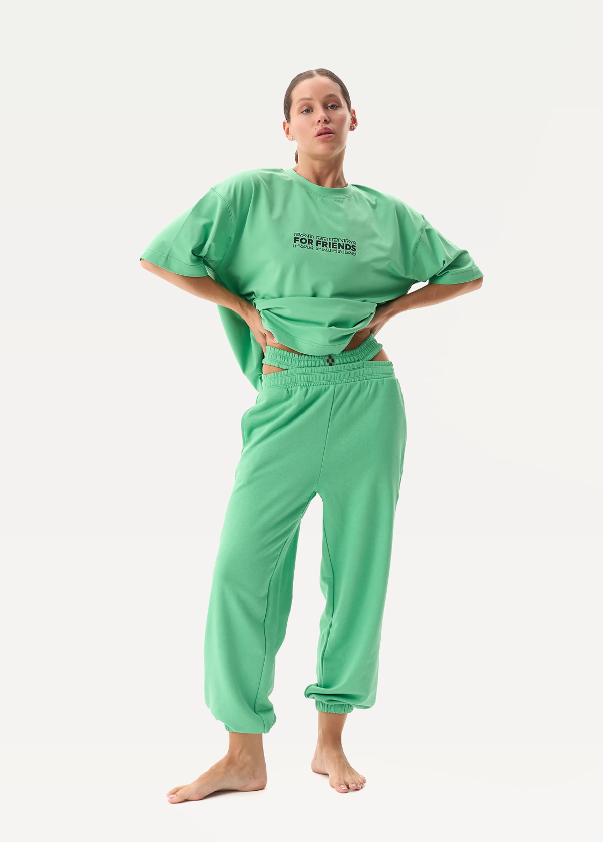 Футболка FRND FOR FRIENDS Adore жіноча зеленого кольору