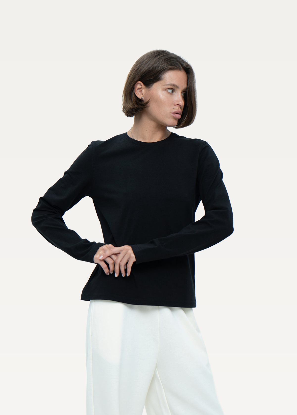 Лонгслів FRND FOR FRIENDS Inky жiночий чорного кольору