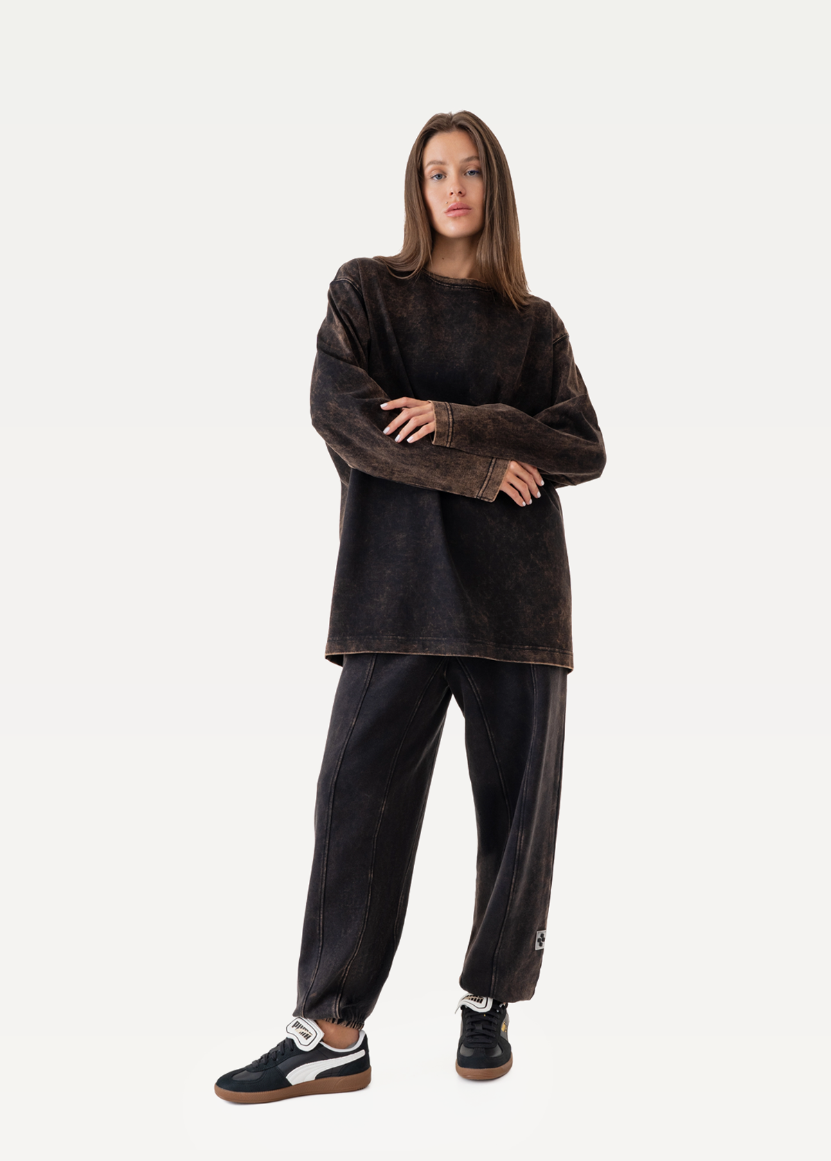 Лонгслів жіночий FRND FOR FRIENDS Palmer чорного кольору