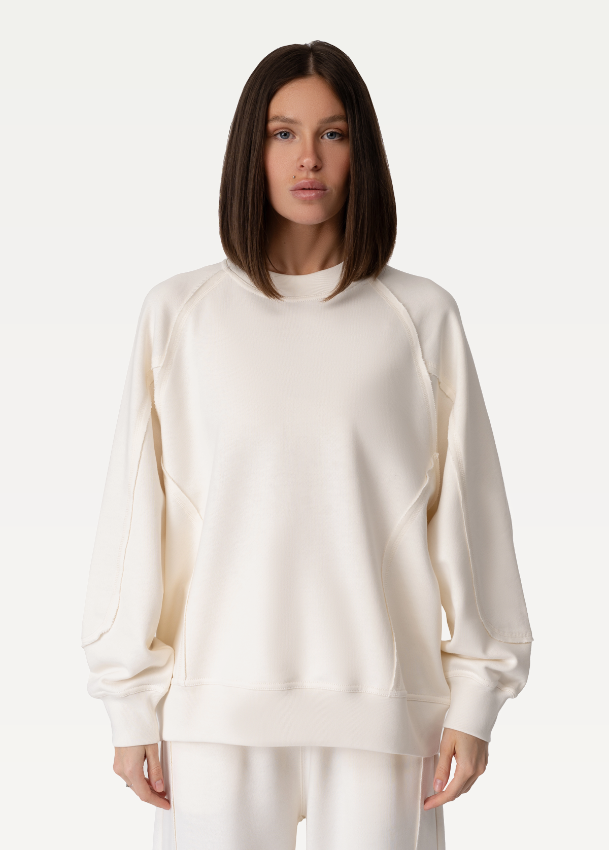 Свитшот FRND FOR FRIENDS Chloe женский молочного цвета