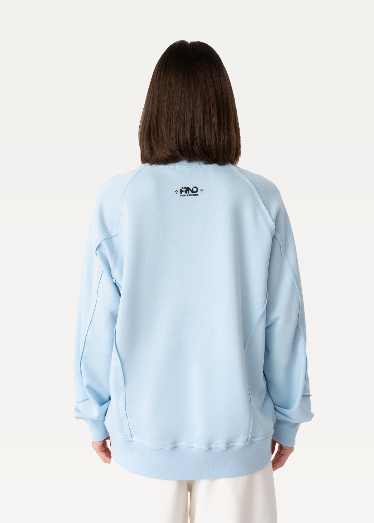 Світшот FRND FOR FRIENDS Chloe жіночий небесно-блакитного кольору