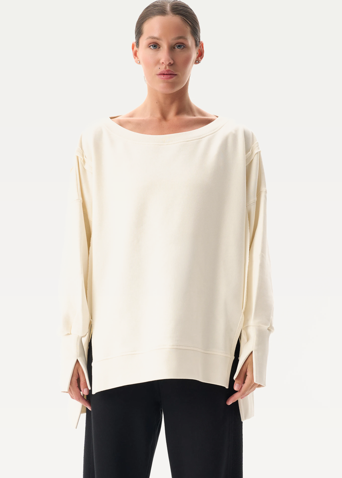 Свитшот FRND FOR FRIENDS Vivien женский молочного цвета