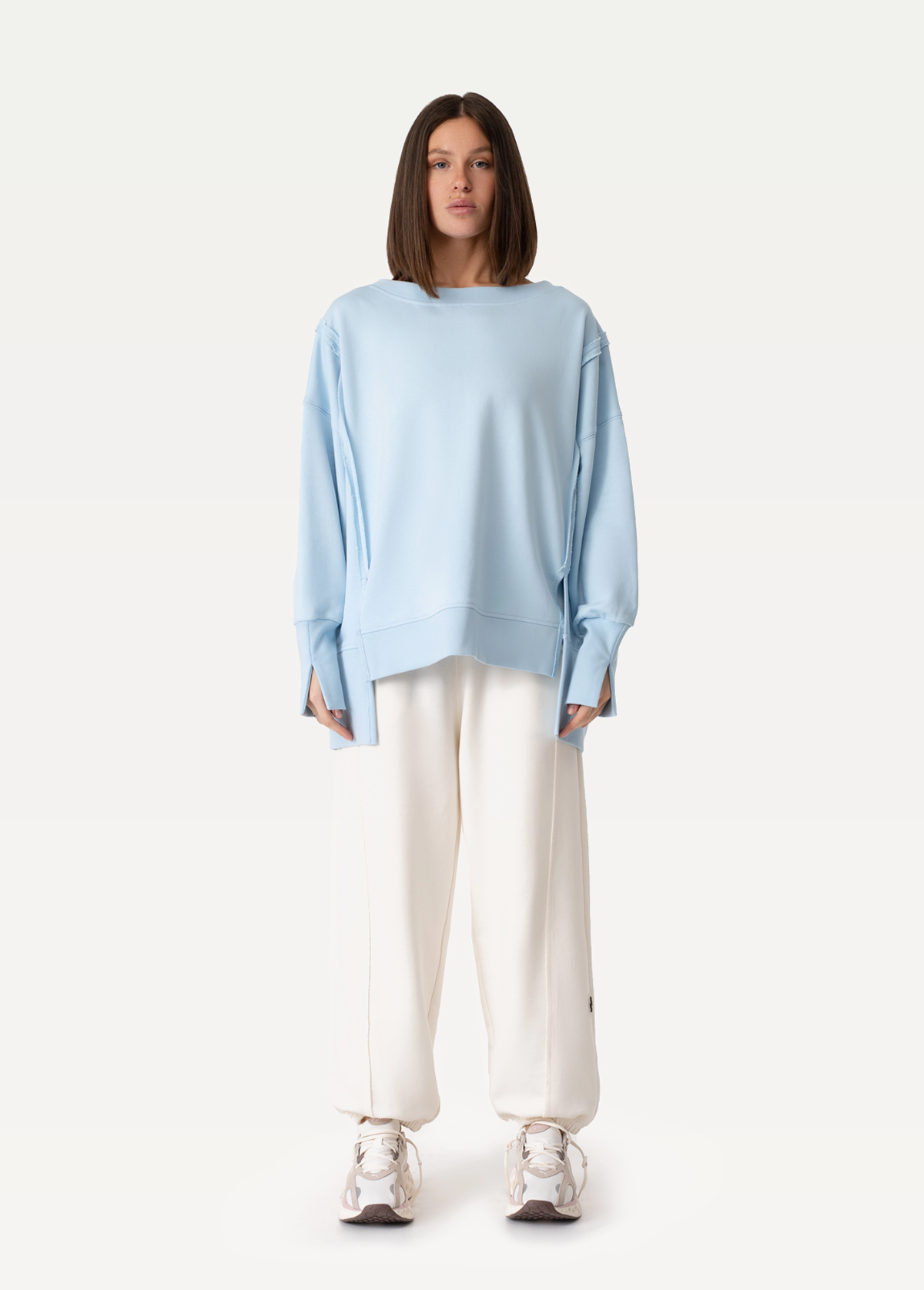 Свитшот FRND FOR FRIENDS Vivien женский небесно-голубого цвета