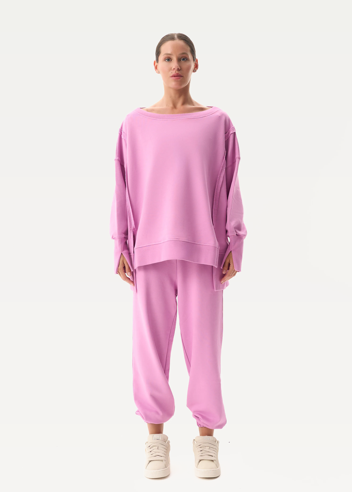 Світшот FRND FOR FRIENDS Vivien жіночий лавандово-рожевого кольору