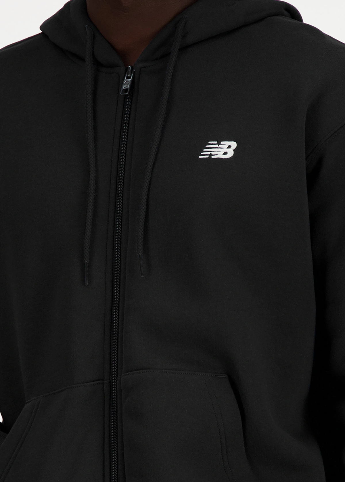 Худі чоловіче New Balance Sport Essentials Full Zip чорного кольору