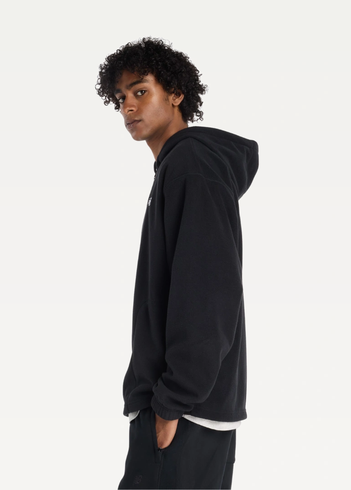 Куртка кофта чоловіча New Balance Polar Fleece чорного кольору