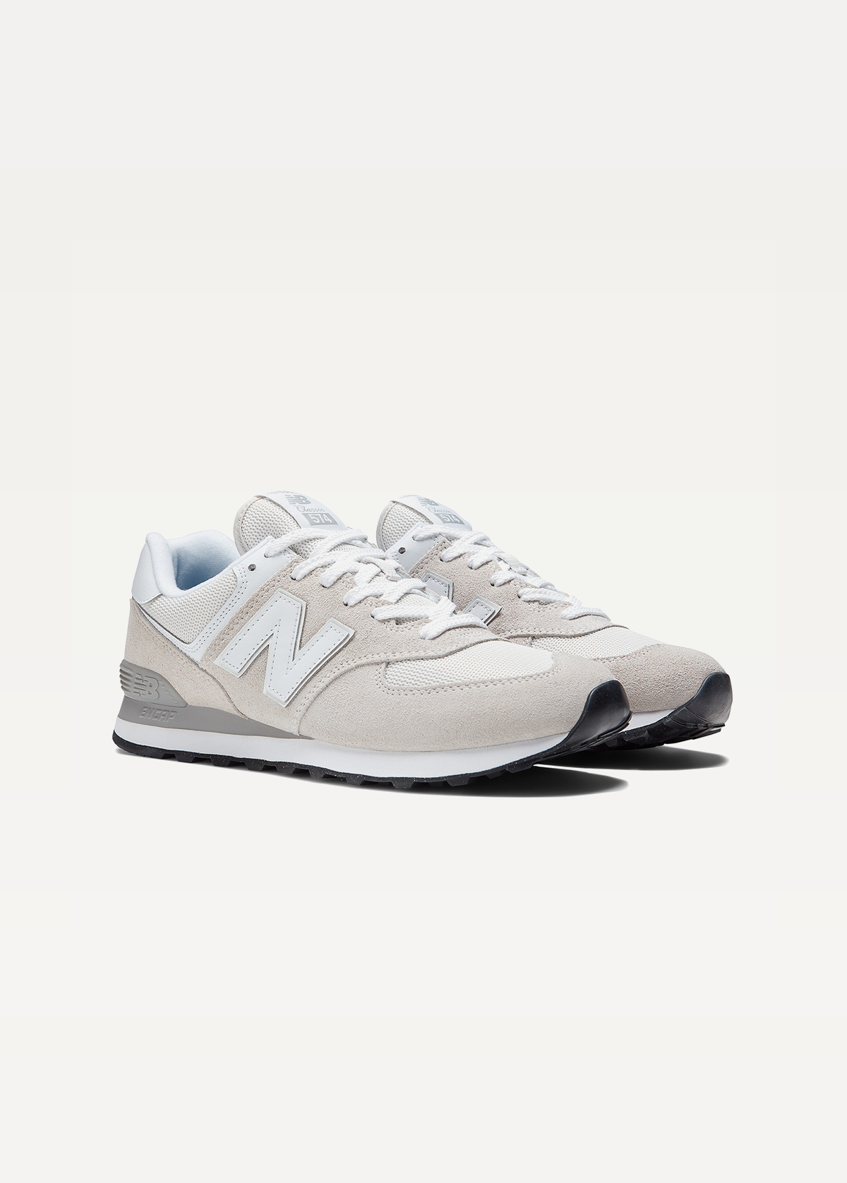 Кроссовки New Balance 574 Classic GL Unisex светло-серого цвета