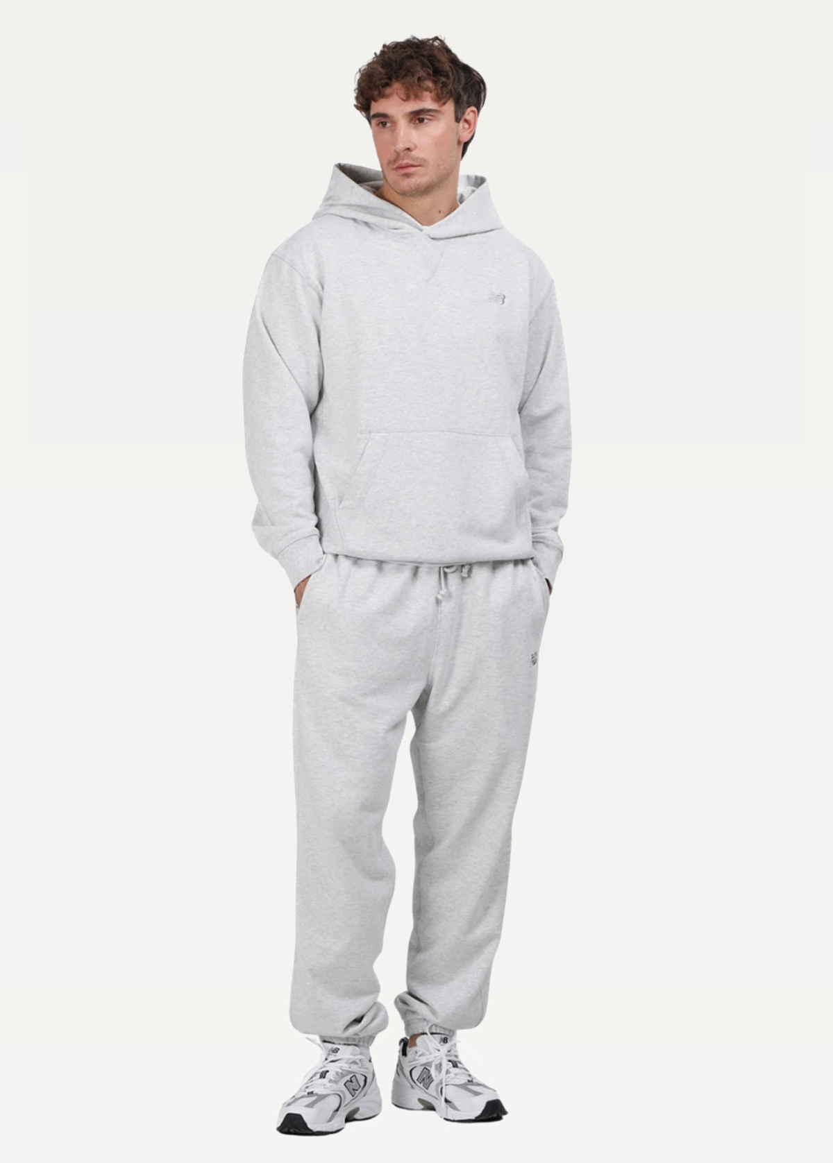 Худі чоловіче New Balance NB Athletics сірого кольору