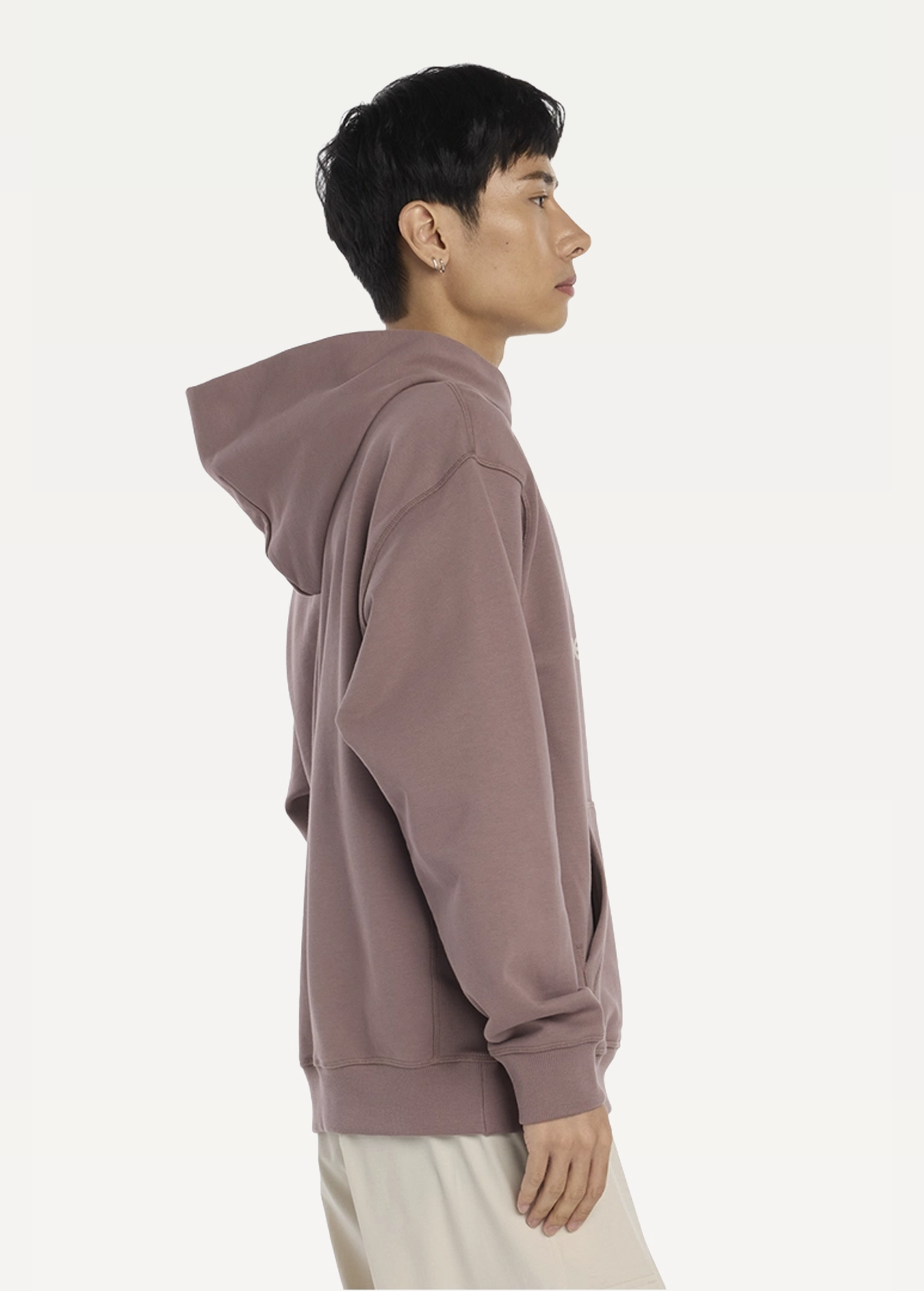 Худі чоловіче New Balance Athletics French Terry коричневого кольору