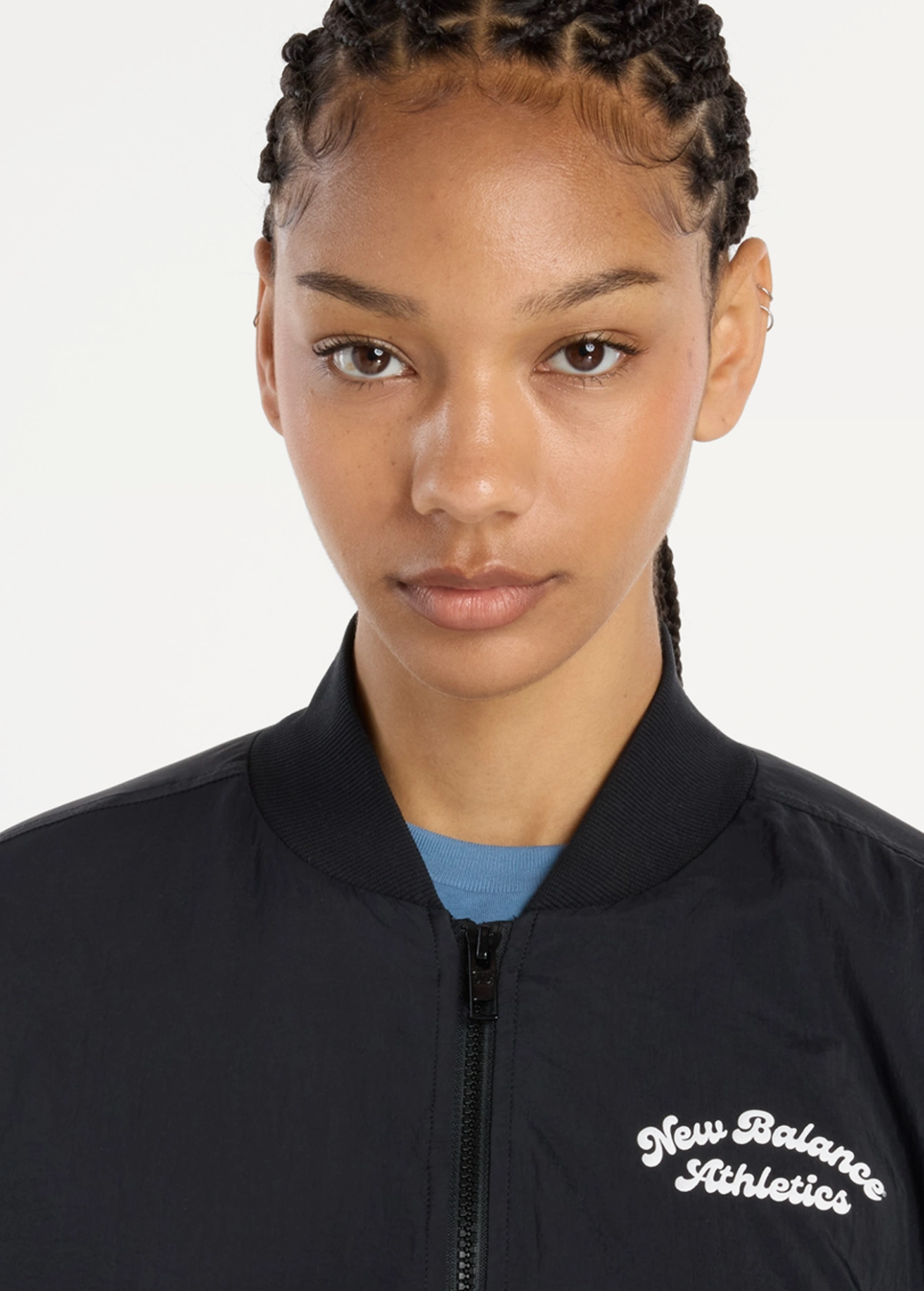 Куртка бомбер жіноча New Balance Reimagined чорного кольору