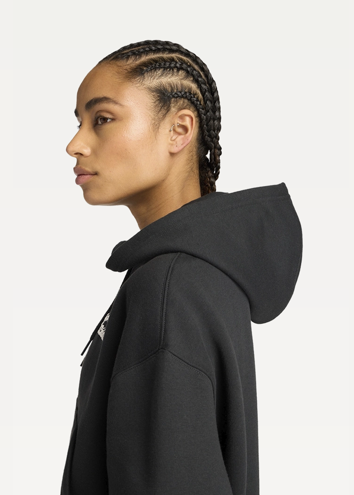 Худі жіноче New Balance Linear Full Zip чорного кольору