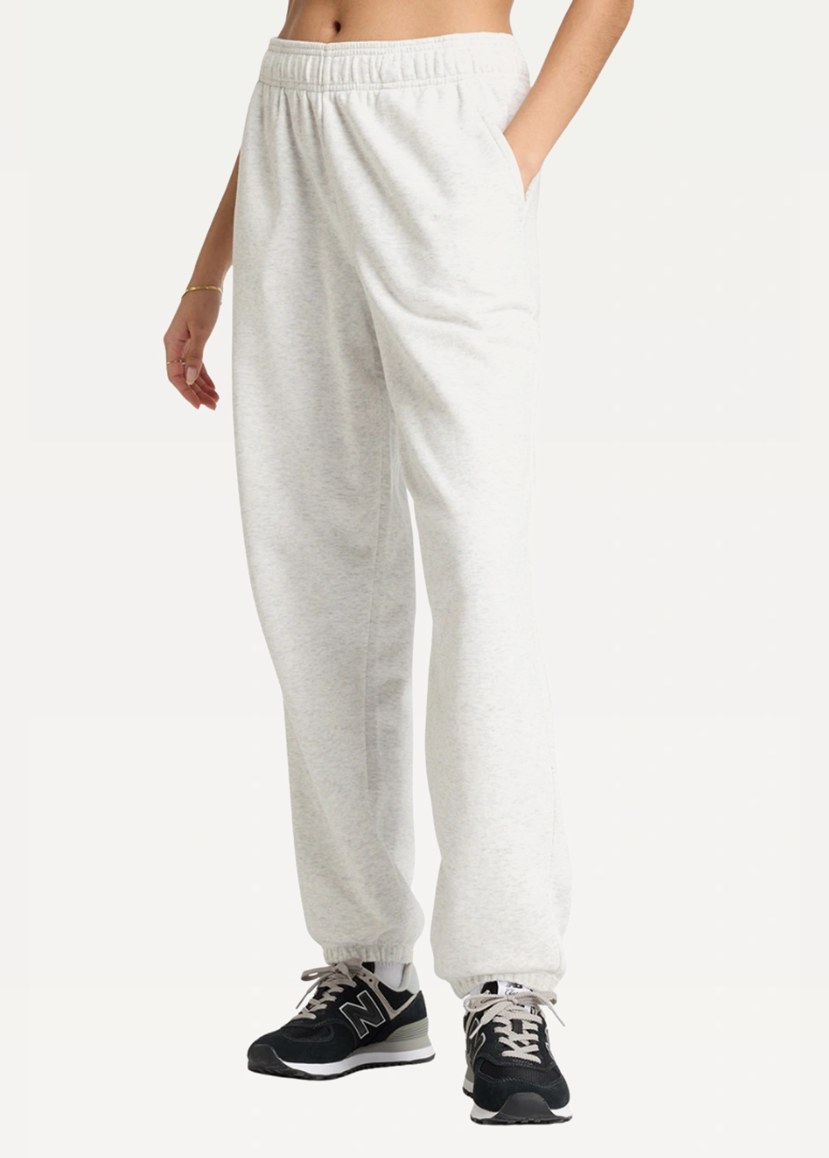 Штани жіночі New Balance NB Small Logo сірого кольору