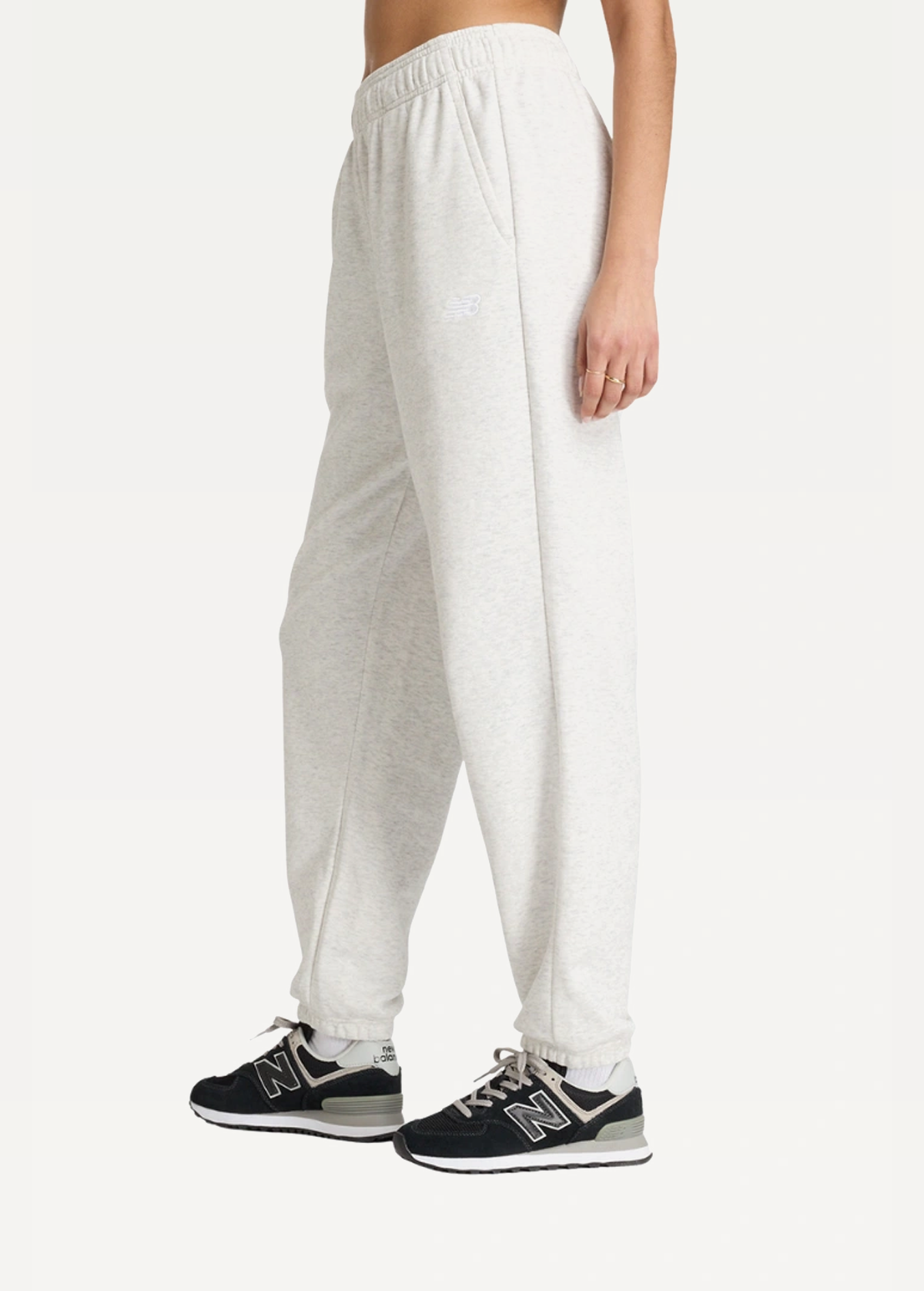 Штани жіночі New Balance NB Small Logo сірого кольору