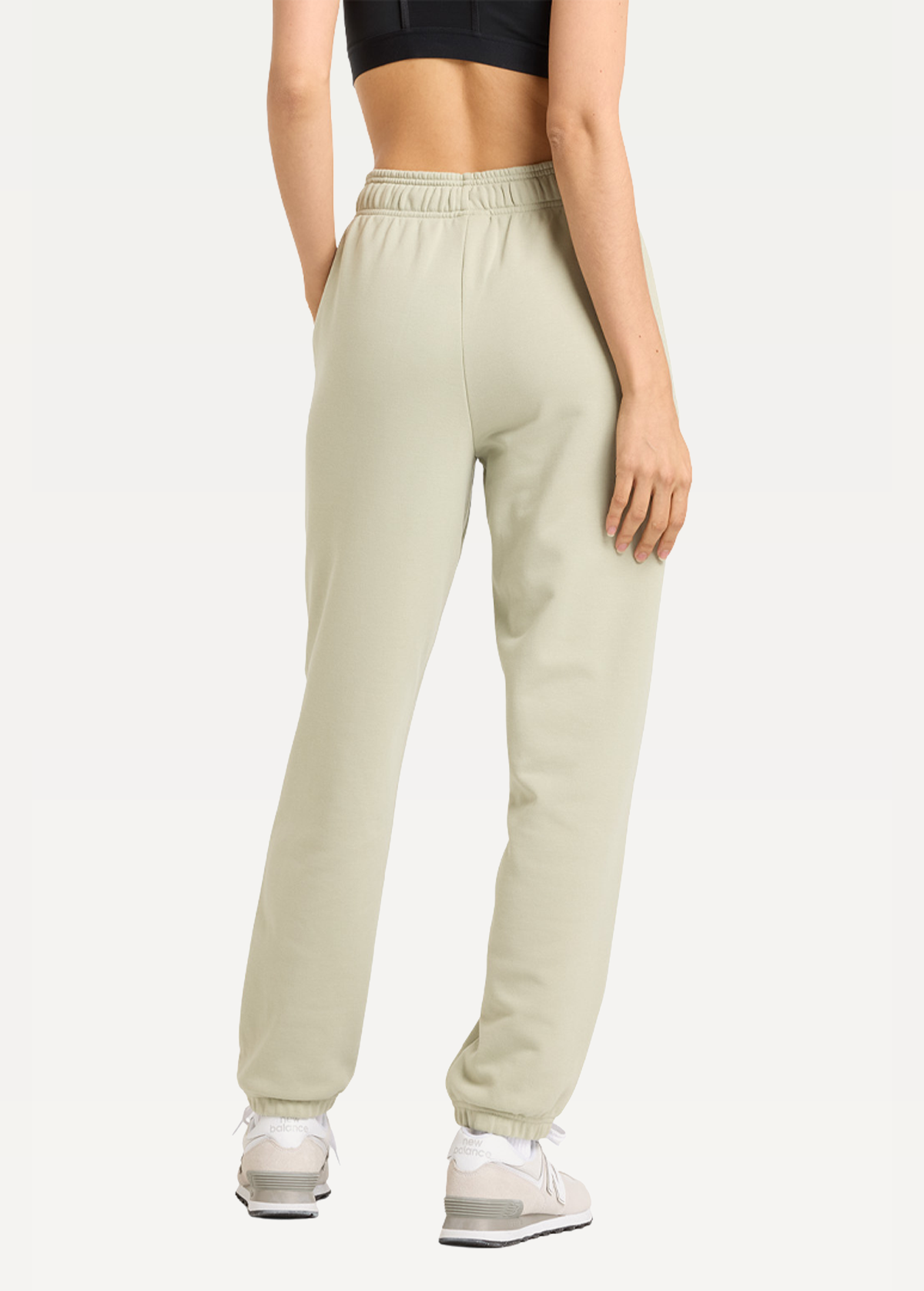 Штани жіночі New Balance Sport Essentials FT оливкового кольору