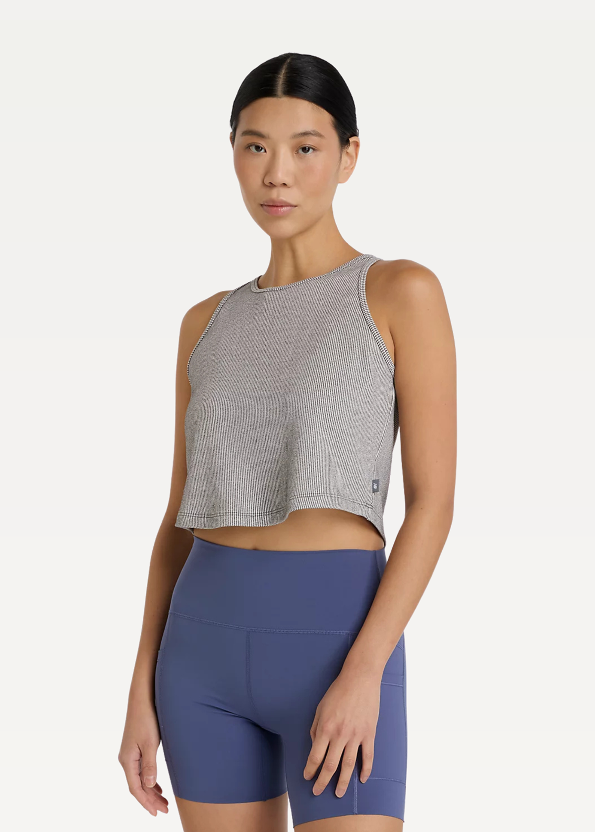 Майка жіноча New Balance Novelty Rib сірого кольору