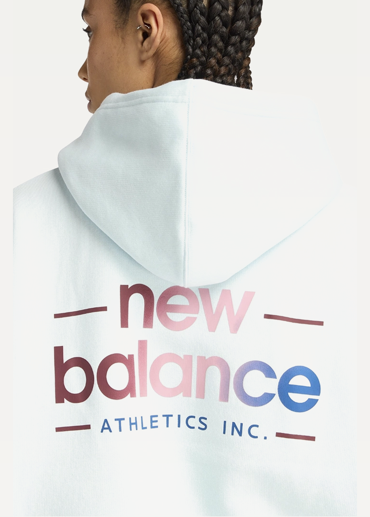 Худі жіноче New Balance Reimagined блакитного кольору