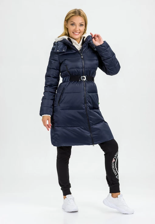 Куртка жіноча спортивна EA7 Emporio Armani Regular Fit темно-синього кольору (6HTL02 TN05Z 1543)