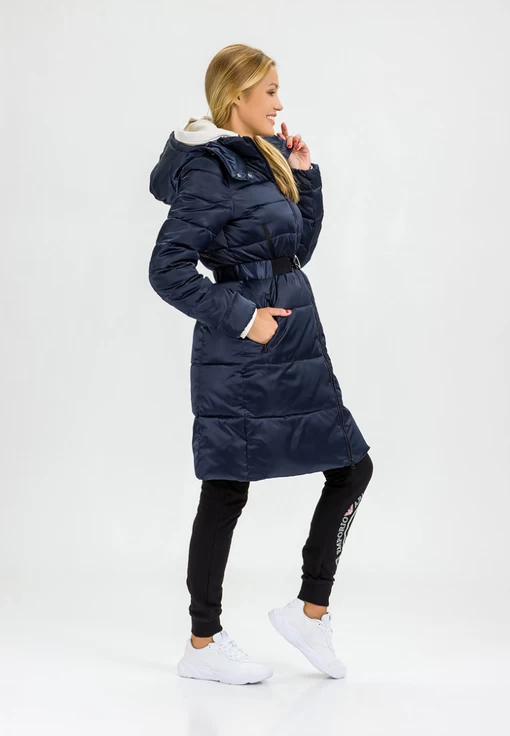 Куртка жіноча спортивна EA7 Emporio Armani Regular Fit темно-синього кольору (6HTL02 TN05Z 1543)