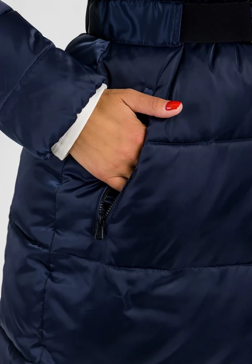 Куртка жіноча спортивна EA7 Emporio Armani Regular Fit темно-синього кольору (6HTL02 TN05Z 1543)