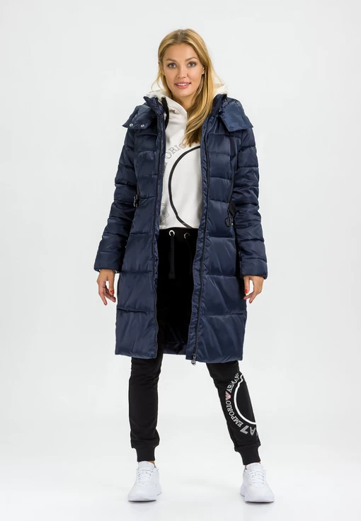 Куртка жіноча спортивна EA7 Emporio Armani Regular Fit темно-синього кольору (6HTL02 TN05Z 1543)