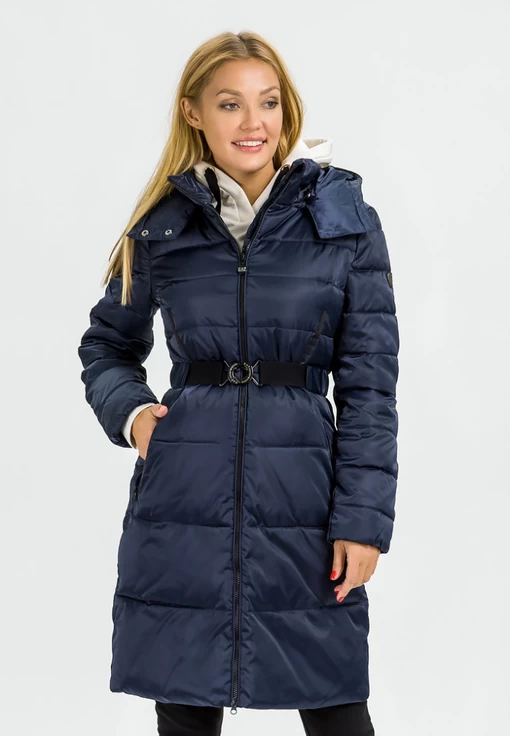 Куртка жіноча спортивна EA7 Emporio Armani Regular Fit темно-синього кольору (6HTL02 TN05Z 1543)