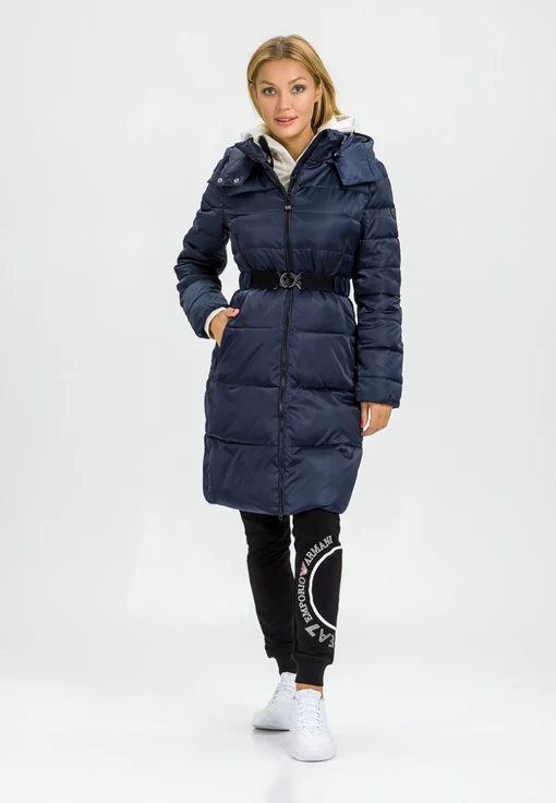 Куртка жіноча спортивна EA7 Emporio Armani Regular Fit темно-синього кольору (6HTL02 TN05Z 1543)