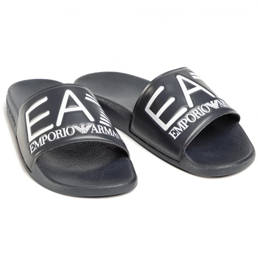 Шлепанцы EA7 Emporio Armani черного цвета