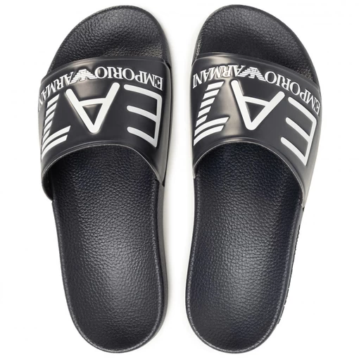 Шлепанцы EA7 Emporio Armani черного цвета