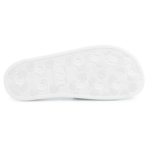 Шльопанці EA7 Emporio Armani білого кольору