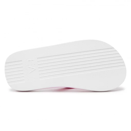 Шльопанці EA7 Emporio Armani біло-рожевого кольору