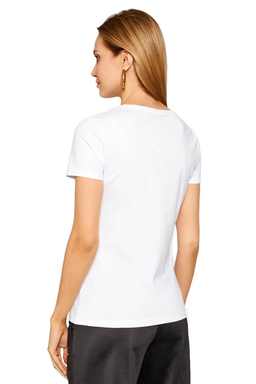 Футболка EA7 Emporio Armani білого кольору (3KTT13 TJ29Z 1100)