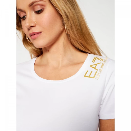 Футболка EA7 Emporio Armani білого кольору (3KTT13 TJ29Z 1100)