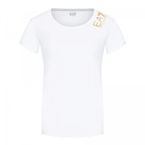 Футболка EA7 Emporio Armani білого кольору (3KTT13 TJ29Z 1100)