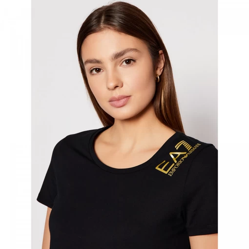 Футболка EA7 Emporio Armani чорного кольору (3KTT13 TJ29Z 1200)