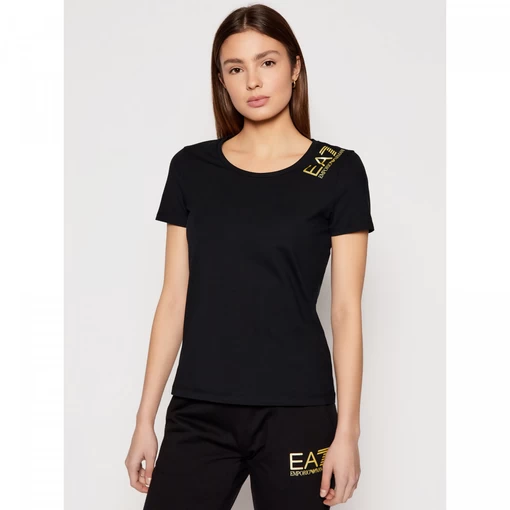Футболка EA7 Emporio Armani чорного кольору (3KTT13 TJ29Z 1200)