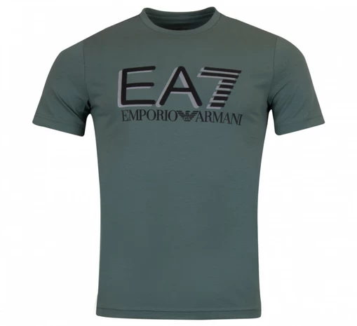 Футболка мужская EA7 Emporio Armani темно-зеленого цвета