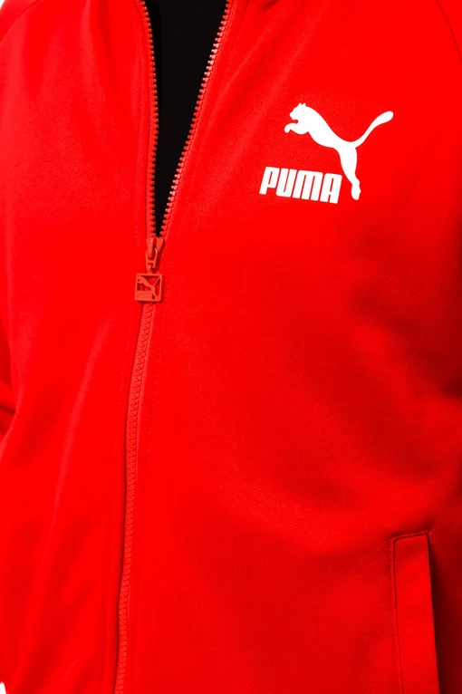 Куртка спортивная Puma Iconic T7 Track Jacket PT красного цвета