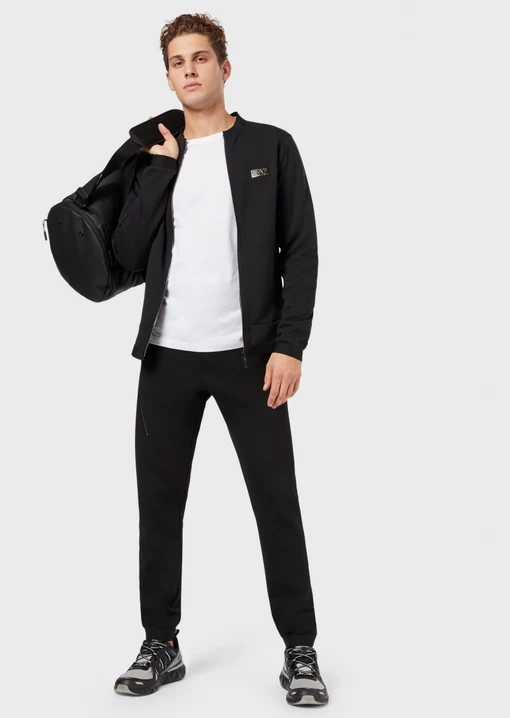 Футболка чоловіча із джерсі білого кольору EA7 Emporio Armani