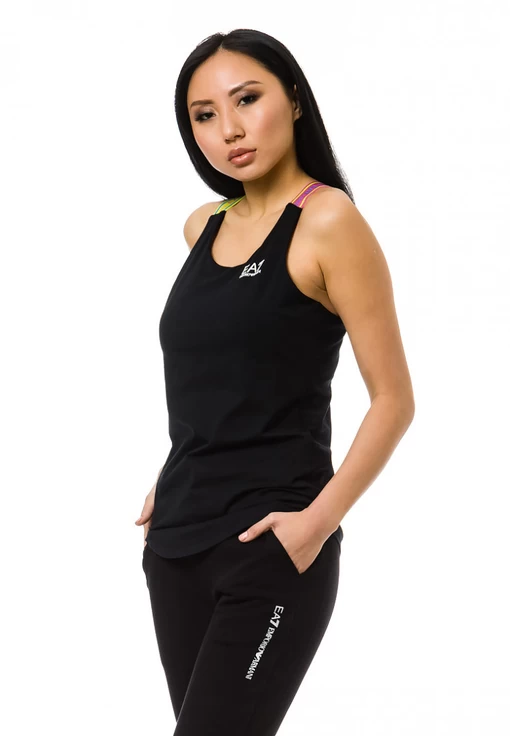 Футболка EA7 Emporio Armani черного цвета (3KTH67 TJ29Z 1200)