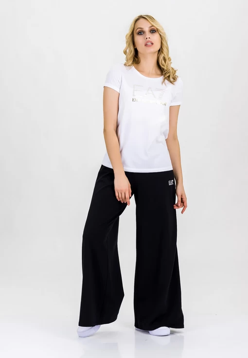 Футболка женская спортивная Emporio Armani EA7 белого цвета