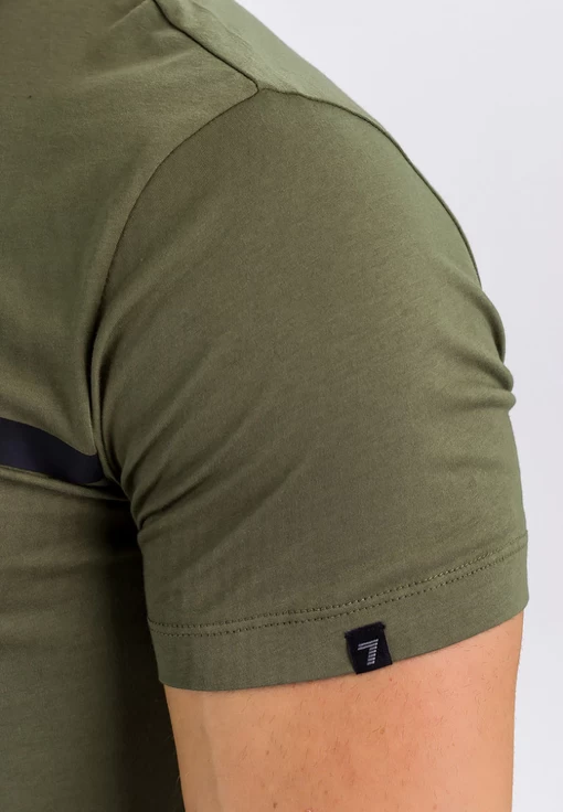 Футболка мужская спортивная Emporio Armani EA7 хаки цвета