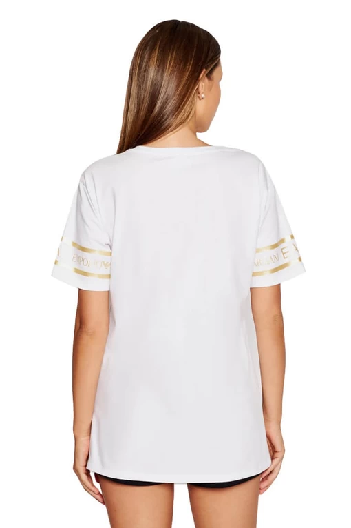 Футболка EA7 Emporio Armani белого цвета (3KTT19 TJ29Z 0101)