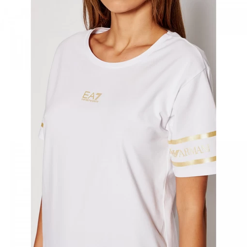 Футболка EA7 Emporio Armani белого цвета (3KTT19 TJ29Z 0101)