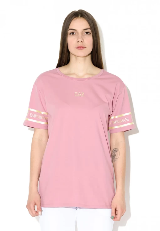 Футболка EA7 Emporio Armani рожевого кольору (3KTT19 TJ29Z 1436)