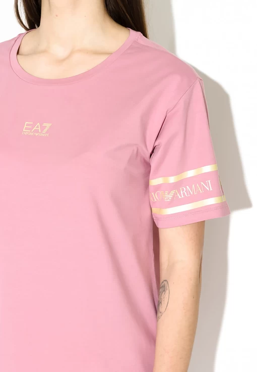 Футболка EA7 Emporio Armani рожевого кольору (3KTT19 TJ29Z 1436)
