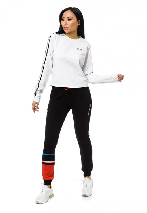 Свитшот EA7 Emporio Armani белого цвета (3KTT20 TJ29Z 0102)